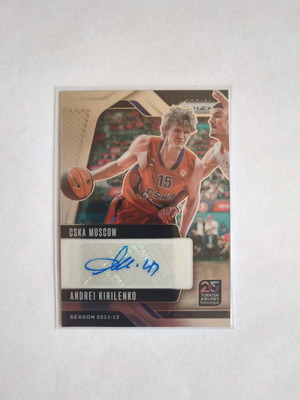 Andrei Kirilenko Autograph Card CSKA Moscow Panini Prizm Euroleague 2024-2025 like new