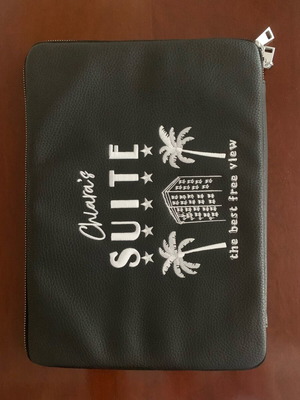 Θήκη laptop Chiara Ferragni άθικτη μαύρη 26x36 cm