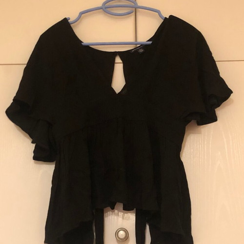 American Eagle black backless blouse like new