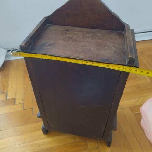 Wooden jewelry box, heavy wood