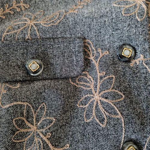 Vintage women's jacket used Gianni Rodini gray L-XL