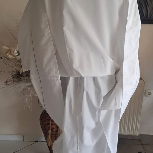 Proenza Schouler White Label white midi dress with puff sleeves