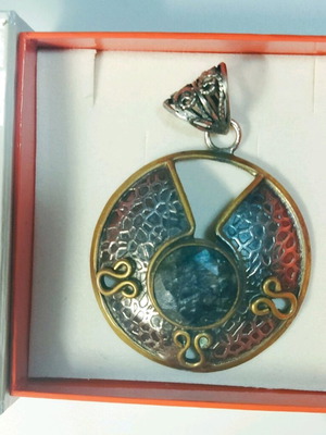 Silver pendant, approx. 5.5 cm length, 15 g