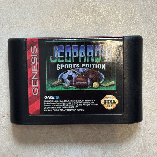 Jeopardy Sports Sega Genesis game
