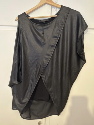 BCBG Maxazria blouse black, new with built-in tank top