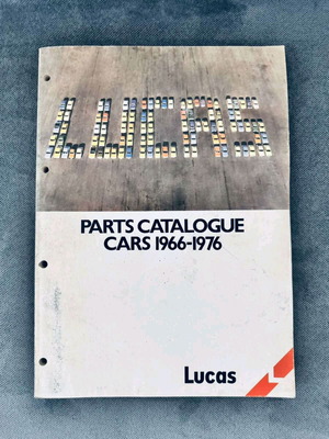 Lucas πρωτότυπος κατάλογος ανταλλακτικών αυτοκινήτων 1966-1976