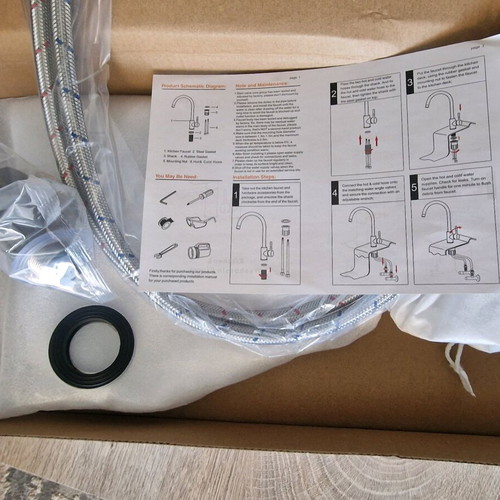 Italian faucet new with spiral and gaskets