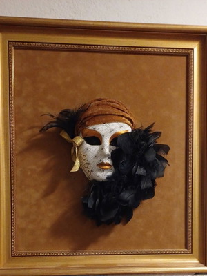 Venetian mask on wall decor new, decorative art piece