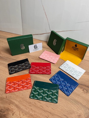 Goyard портфейл нов, черен и зелен