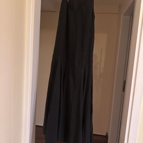 Zara High-End Lyocell Maxi Dress Black XS BNWT