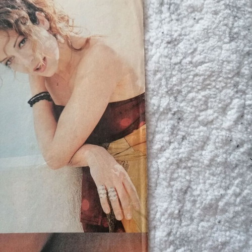 Anna Vissi collectible Pop Korn magazine scrap 1998 used