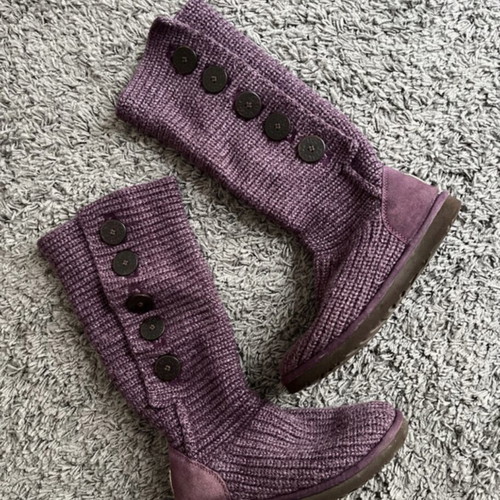 Ugg Australia Fringe Cardy boots used, purple, size 39