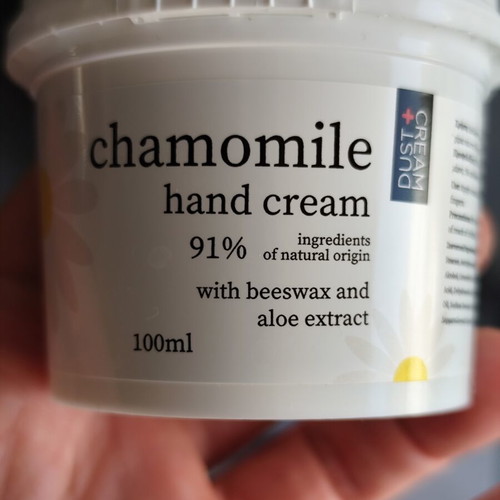Chamomile Hand Cream Dust+Cream new, beeswax and aloe