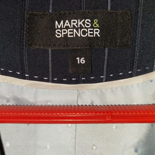 Marks & Spencer women's blazer dark blue striped, like new, size 16