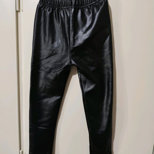 Kids leggings black with fur lining new, Shein, size 130