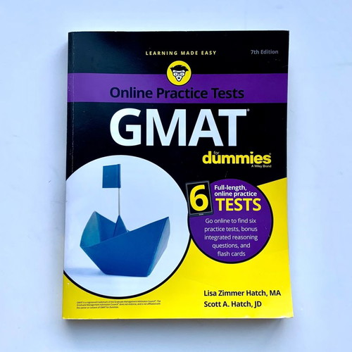 2 Volumes GMAT For Dummies Online Practice Tests and GMAT Official Advanced Questions new