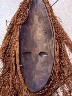 Ξύλινη Tribal Διακοσμητική Μάσκα μεταχειρισμένη, χειροποίητη