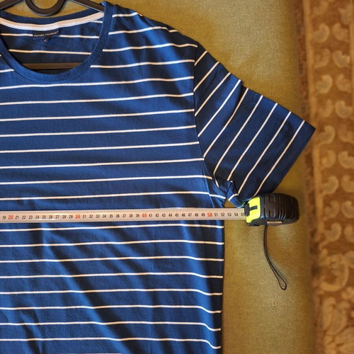 Oxford Company T-Shirt XL used, navy with white stripes