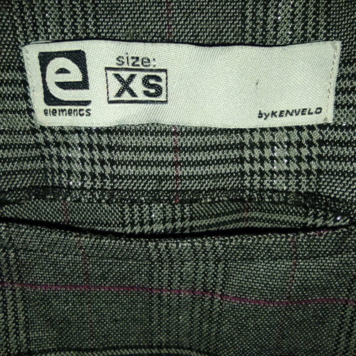 Elements by Kenvelo gray plaid mini pleated dress size XS like new