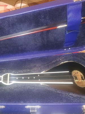 Cretan lyra like new with Grover tuners and handmade case