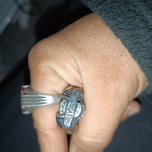 Harley Davinson silver ring like new