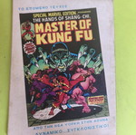 Master Kung Fu 1 comic book used, Marvel comics group
