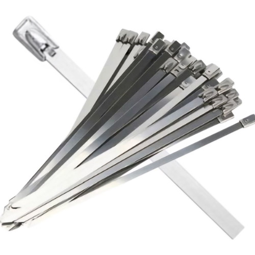 Stainless steel metal tie wraps 4.6 x 200 mm set of 50 new
