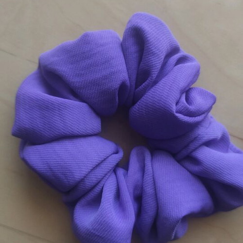 Scrunchie XL handmade purple, Greek craftsmanship