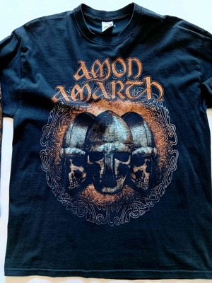 Amon Amarth long sleeve shirt used, Fruit of the Loom, black, M L
