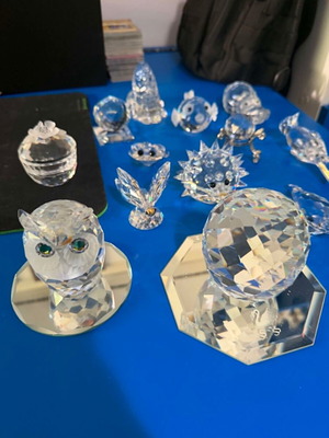 Swarovski decorative crystal figurines, set of 14