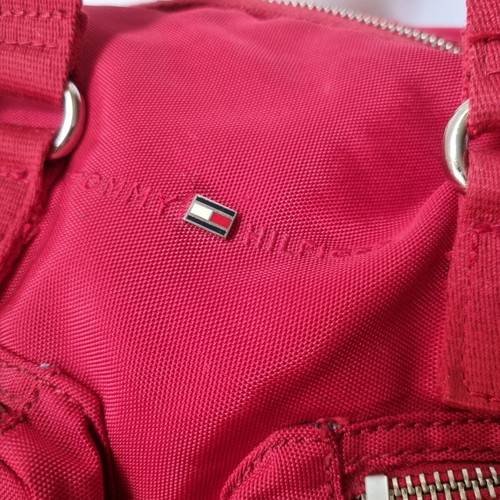Tommy Hilfiger καμβάς τσάντα ώμου σαν καινούργια, κόκκινη