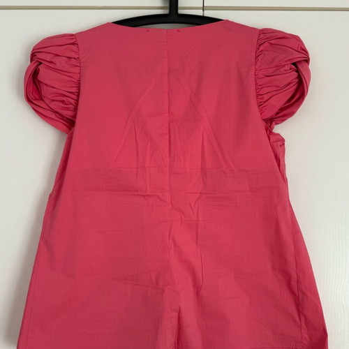 BSB pink short-sleeve blouse like new with bow XL