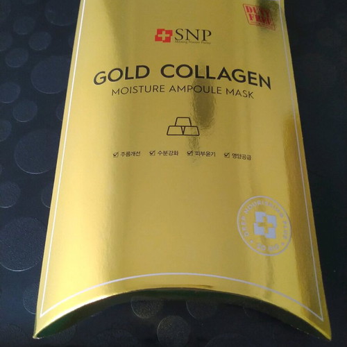 SNP Gold Collagen Ampoule Mask 10 pcs new