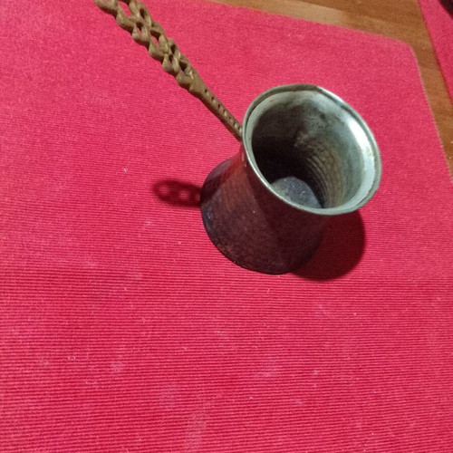 Copper briki used, decorative item