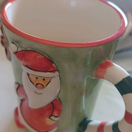 Ceramic mug HOFF INTERIEUR with Santa Claus design and bell new