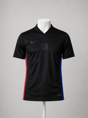 Lamine Yamal #19 Black Short Sleeve Jersey M Nike Dri-FIT FC Barcelona 24/25