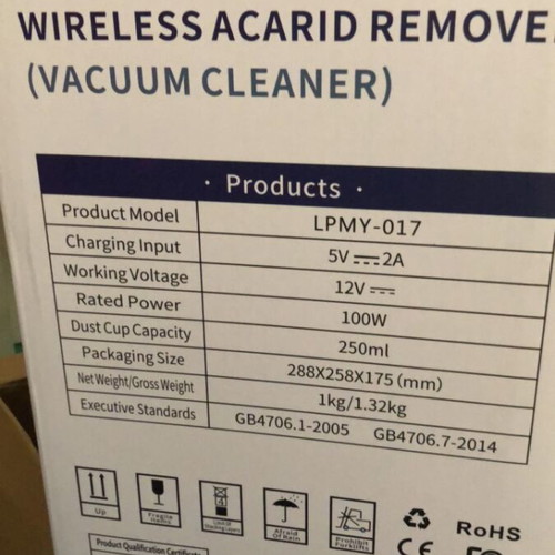 Wireless Acarid Remover Vacuum Cleaner new