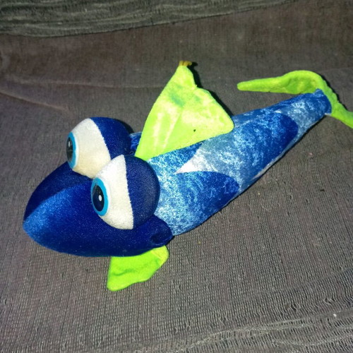 Plush fish used, 30 centimeters