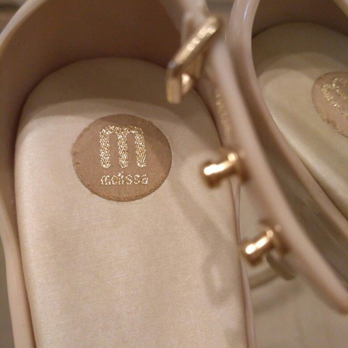 Melissa sandals beige used, size 39
