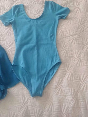 Ballet set size S used, leotard and skirt women's
