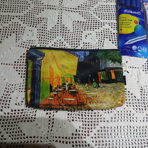 Complete stationery set with case and leather organizer, new