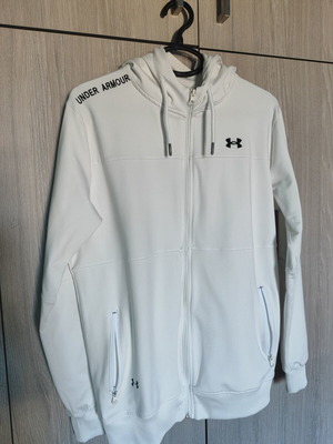 Under Armour ζακέτα με κουκούλα λευκή μέγεθος L μεταχειρισμένη