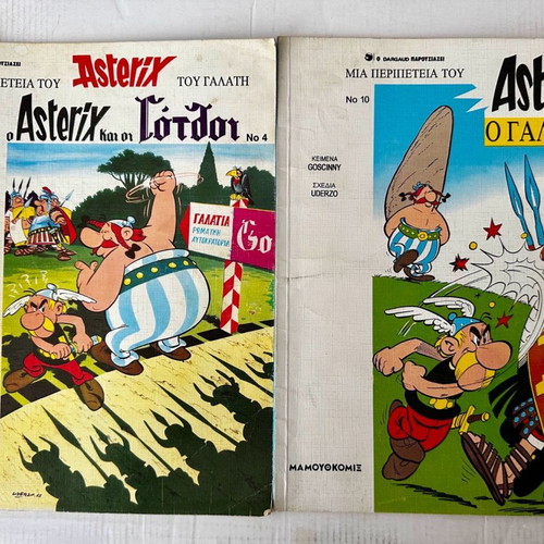 Comic collection Lucky Luke, Rantanplan and Asterix used