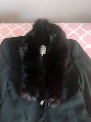 Women's black Forrel jacket size Large with faux fur, like new