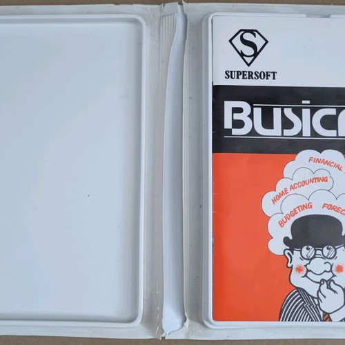 Busicalc Supersoft Commodore Disk used with clam box