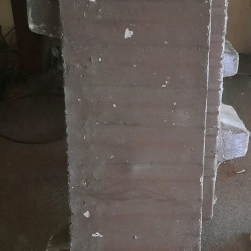 Cement flower boxes used, 97 cm length
