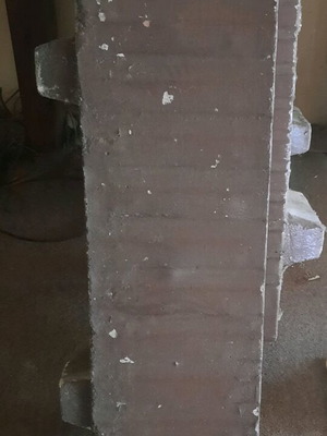 Cement flower boxes used, 97 cm length