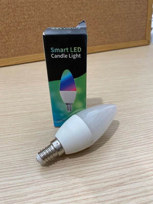 Smart wifi λάμπα RGB E14 νέα, με έλεγχο μέσω Tuya app