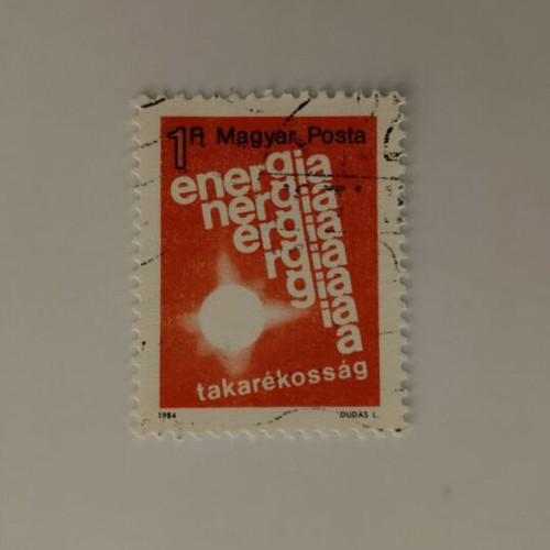 Hungarian Stamp 1984 Energy Saving like new