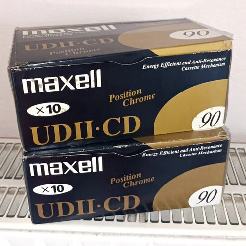 Maxell UDII-CD 90 chrome Type II cassette tapes, 10 pack, sealed